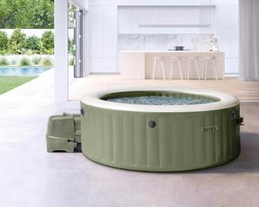 Preview: Intex Whirlpool PureSpa Set 4 Personen Olive Grün
